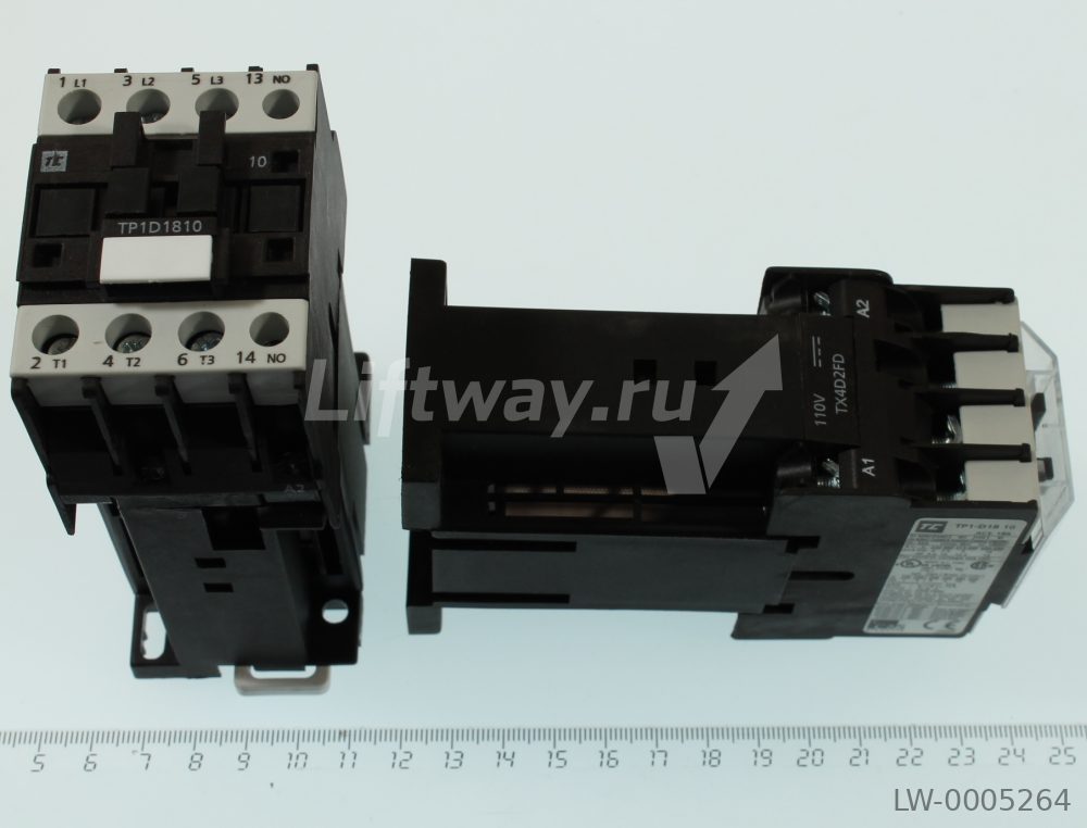 Контактор TC TP1-D1810 (3L-НО + 1НО) 110VDC 18A (для Sigma) 