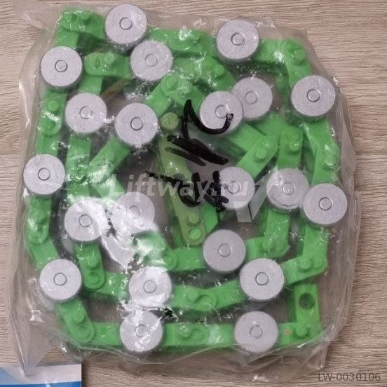 Роликовая цепь огибного участка балюстрады эскалатора SJEC (21 пар подшипников)
