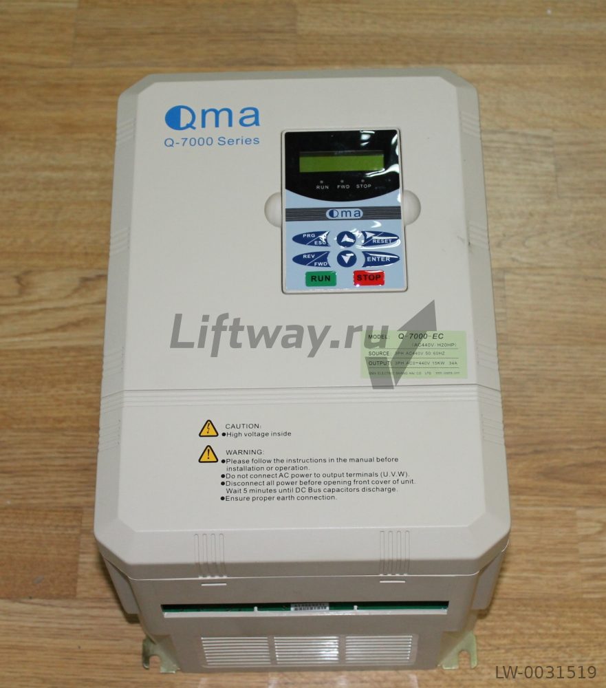 Частотный преобразователь Q-7000-EC 15kW (AC440V/H20HP) без программы