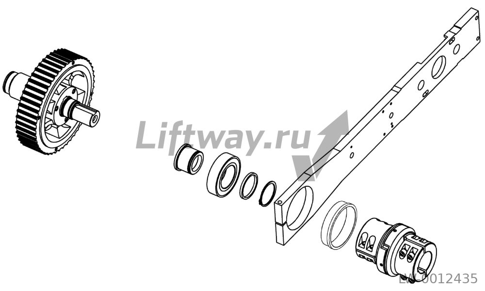 Ремкомплект редуктора эскалатора Otis NextStep