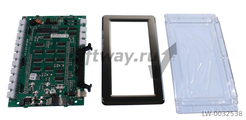 Плата индикатора и кнопок панели приказов SERCAR LCD_03 V.2.4 с рамкой