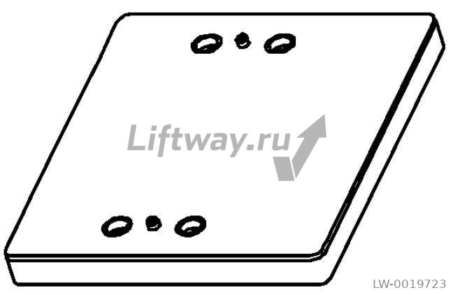 Демпферная подушка под безредукторную лебедку PMS420 A / B / C Schindler