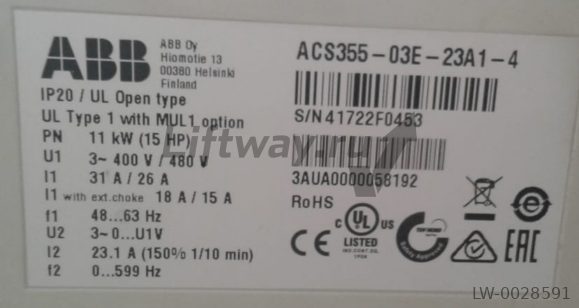 Частотный преобразователь ABB ACS355-03E-23A1-4 11кВт