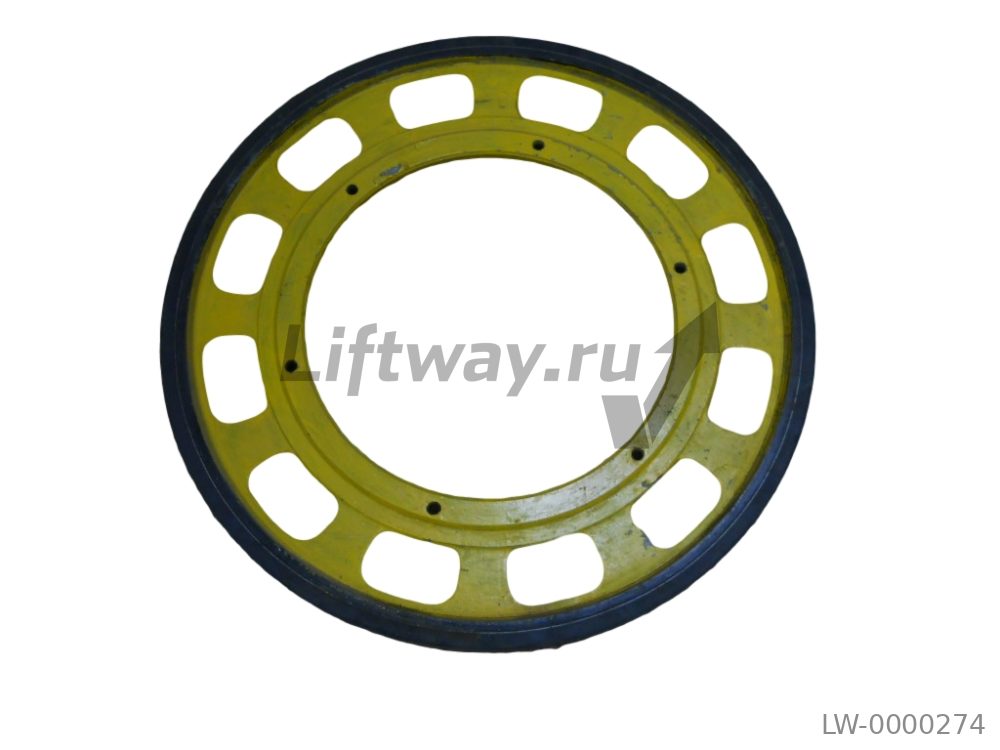 Приводное колесо поручня эскалатора Fujitec Schindler BLT D587мм (резьба крепления 8мм)