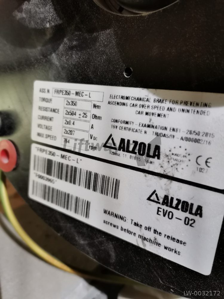 Тормоз электромагнитный лебедки  ALZOLA 2X350NM (EVO-02 FRPE350)