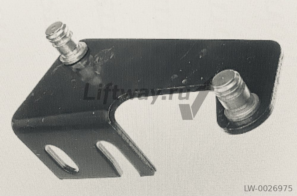 Качалка замка дверей с роликами левая/центральная Wittur L=160мм W=75мм 3201.14.0044V01 БЕЗ РОЛИКОВ