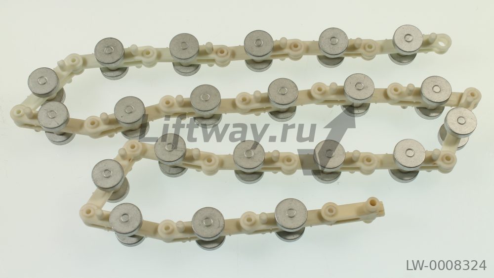 Цепь отклоняющая балюстрады (21 пар роликов) для XO-508, XO-21NP, SJEC не обслуживаемая