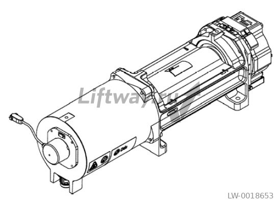 Лебедка безредукторная Gen2 1м/с 1000кг напряж.тормоза 24В (AK4)
