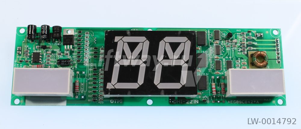 ДУБЛЬ M02417 - Плата DHI-221 индикатора в холле HID-C132