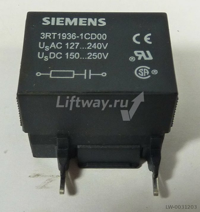 RC-ЭЛЕМЕНТ, AC 127.240 V, ПОДАВИТЕЛЬ ПОМЕХ, ДЛЯ МОНТАЖА НА КОНТАКТОРЫ ТИПОРАЗМЕР S2 И S3