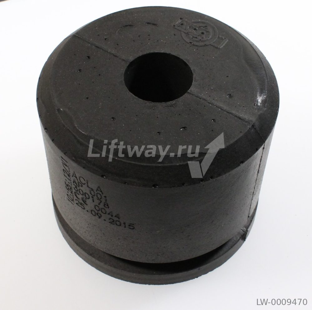 Буфер D125х100мм тип A AUTAN 5 с платформой (желтая марк.)