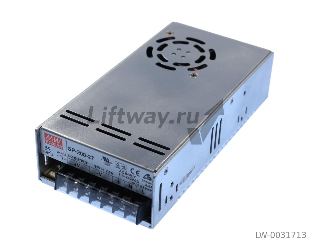 Блок питания SP-200-27 Вход: 100-240VAC/3,5A Вых: 27VDC/7,5A