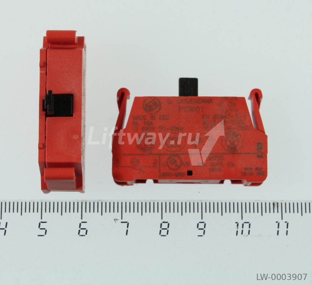 Блок контактов PCW01  (пружинные клеммы)  