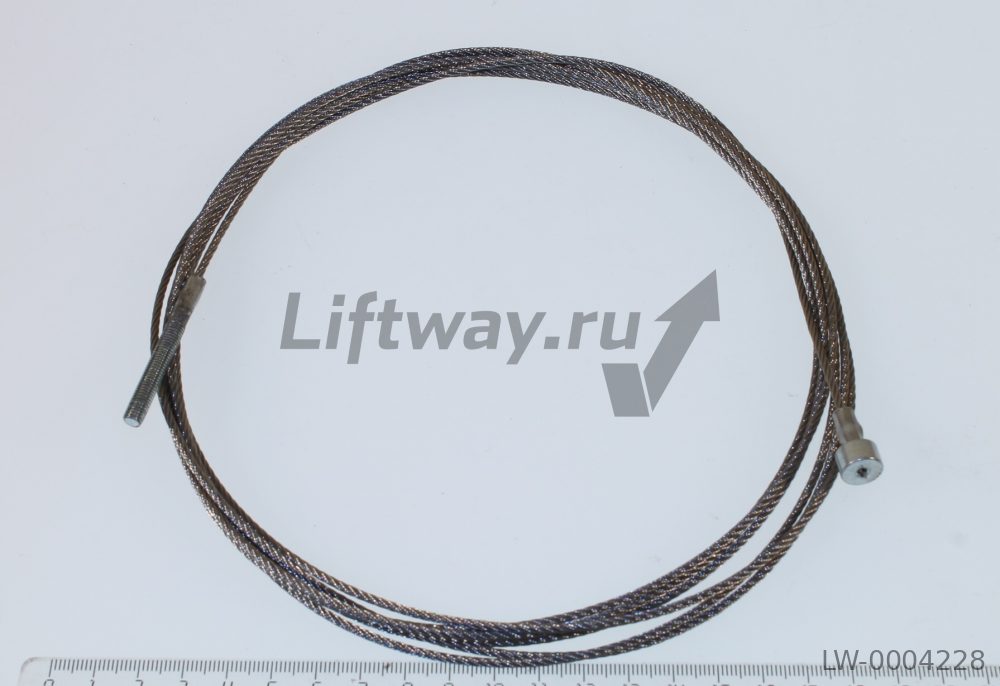 Тросик синхронизации L=3400mm d=2mm, диаметр шпильки 5мм