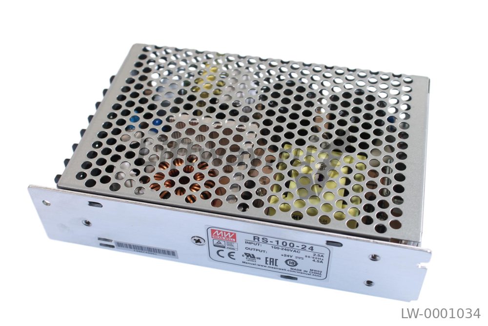 Блок питания 100Вт RS-100-24 Вход: 100-240VAC/2,5A-1,5A Два Выхода: 24VDC/4,5A (замена для SPD24120)