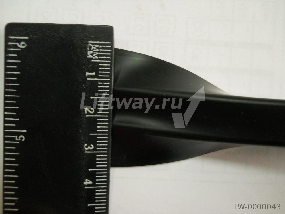 Резиновый уплотнитель алюминевой направляющей баллюстрады Отис 506NCE/606NCT