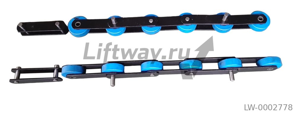 Набор из двух плетей по 6 звеньев на 2 ступ (прав и лев) ступ. цепи ST-133 ось 14,63мм ролик 76мм