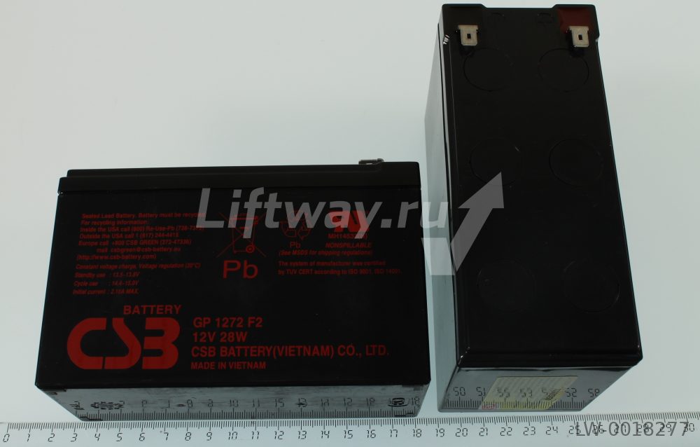 Аккумулятор  CSB GP1272 12В 7,2 Аh, клемма 6,3мм.