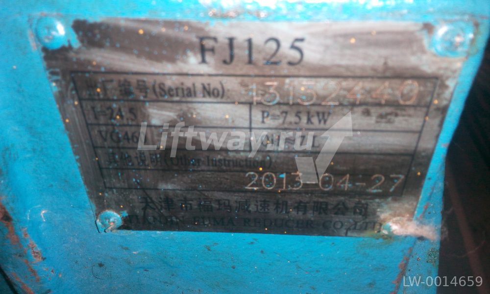 Редуктор лебедки FJ125 7,5 кВт эскалатора Kone