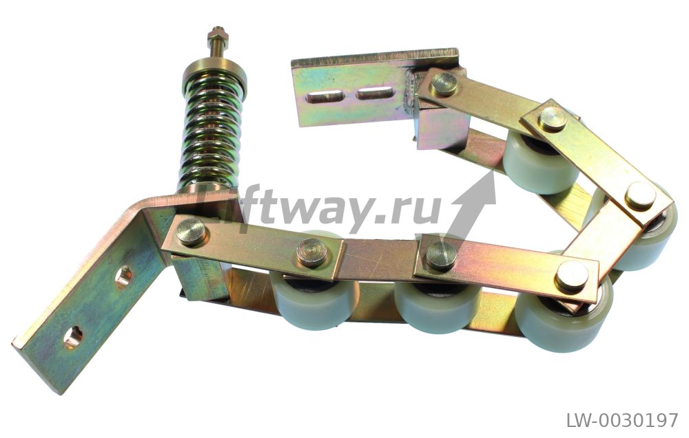 Прижимная роликовая цепь привода поручня эск.Sigma на 5 роликов (60x40 мм, 6202-2RS), шаг 85 мм