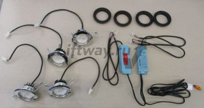 Комплект освещения кабины из 4-х ламп LED