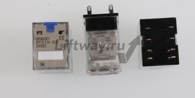 Реле электромеханическое Omron MY2IN-D2 24DC(S), напряжение питания 24VDC