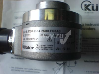 Энкодер (тахометр) главного привода лебедки KUBLER 8.5020.4514.2500.P03A0