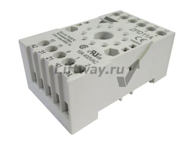 ZPD11A Релейная розетка CARLO GAVAZZI, DIN-рейка, винт, 11 контактов, 10А, 400VAC