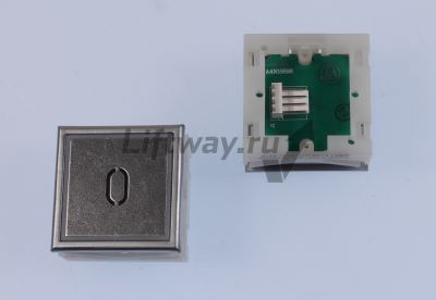 Кнопка "0" Thyssen KT40 STEP C 40х40мм (Европейский вариант) красная подсветка