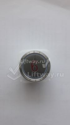Кнопка приказа "6" тип BA213 круглая лифт BLT