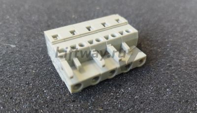 5-контакт. розетка, шаг 7,5 мм, серая 231-205/026-000