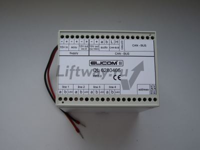 Блок связи QL6280405 на 4 кабины (Интерком ELICOM II)