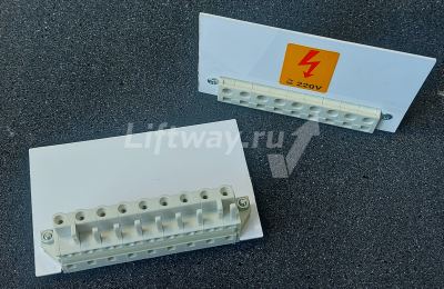 9-контакт. розетка, шаг 7,5 мм, светло-серая 721-209/027-000