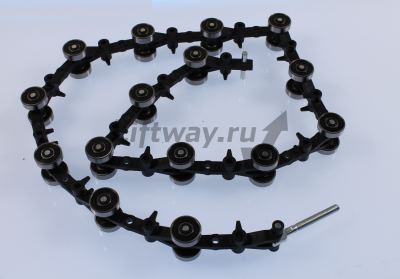 Цепь отклоняющая балюстрады (2 подшипника 15 пар) новый I-тип L=1100 mm Шаг 65 mm