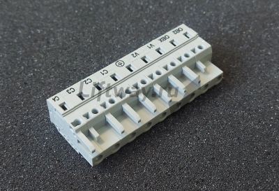 9-контакт. розетка, шаг 7,5 мм, серая 231-209/026-000