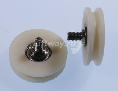 Ролик ø 65/55 x 16 mm концентрический с осью M10 (подш. 6201)