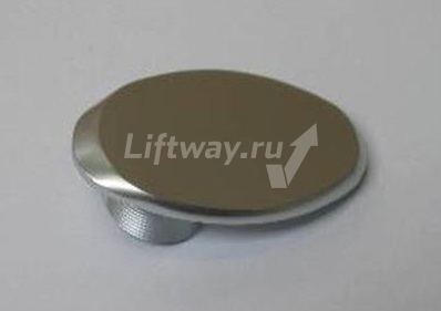 Чиклет-заглушка, шлифованная, хром